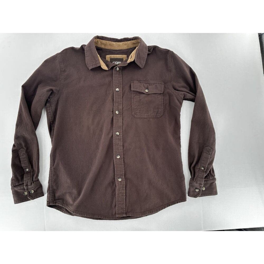 CQR Shirt Men’s Sz M Flannel Cotton Button Down Out Door Work Casual Rugged - Picture 2 of 9
